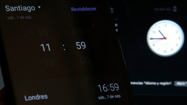Cambio de hora 2025.