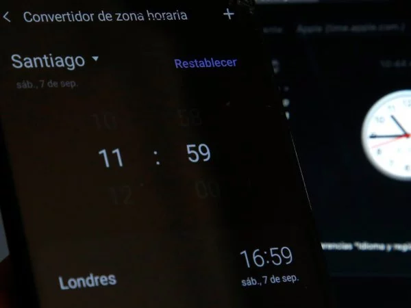 Cambio de hora 2025.