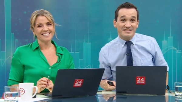 Monserrat Álvarez y Andrés Vial en 24 Horas al Día