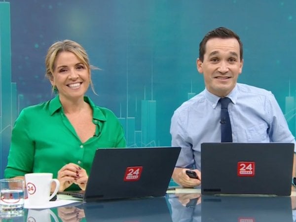 Monserrat Álvarez y Andrés Vial en 24 Horas al Día