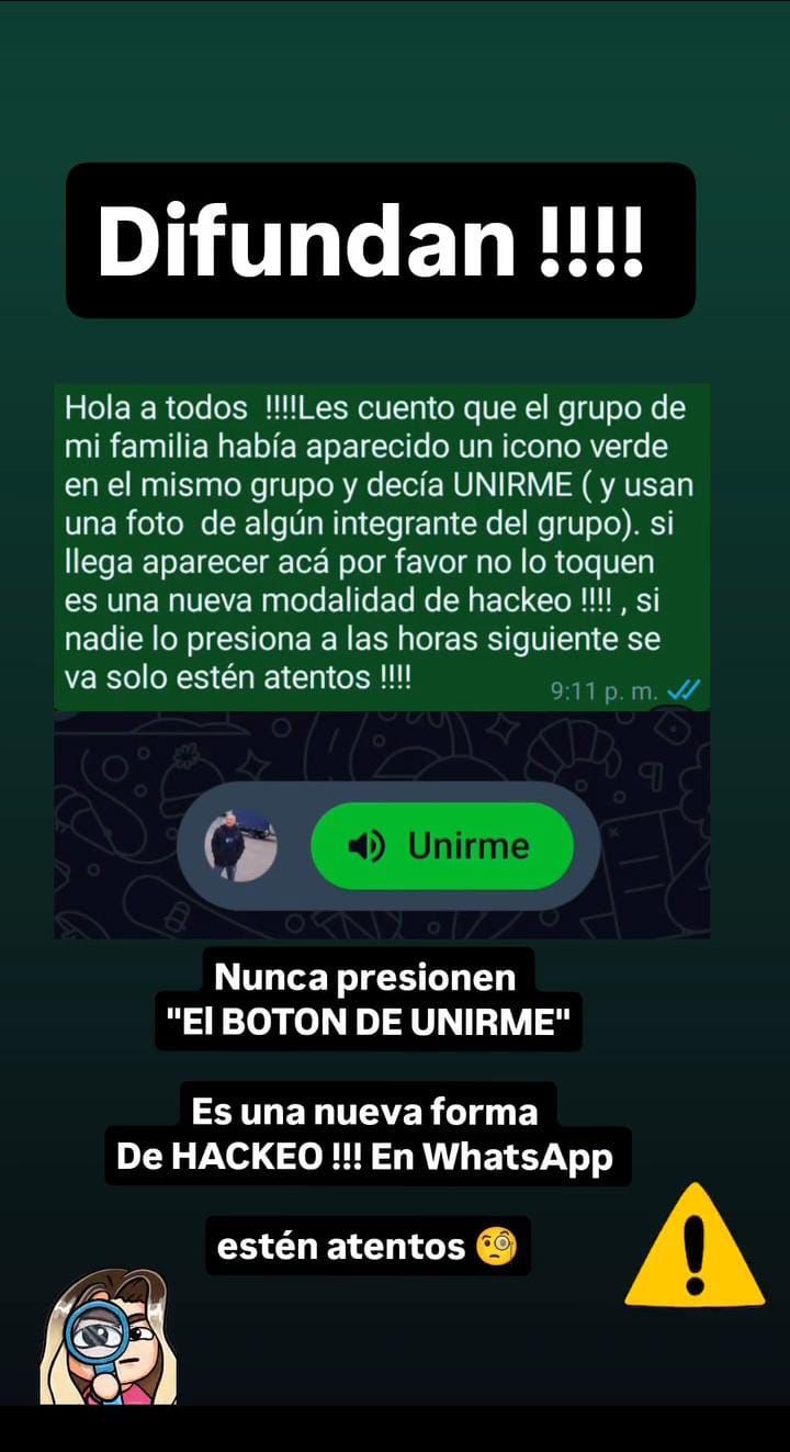 Estafa de WhatsApp