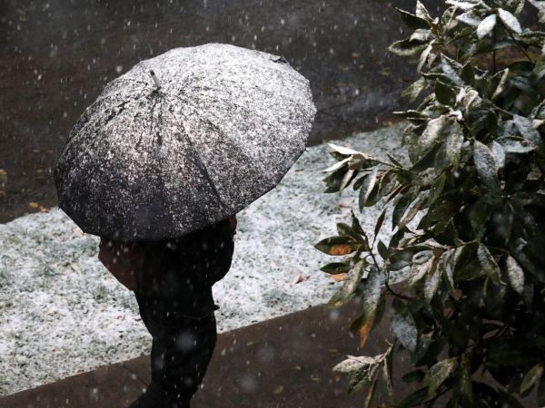 Nieve en Santiago. Iván Torres