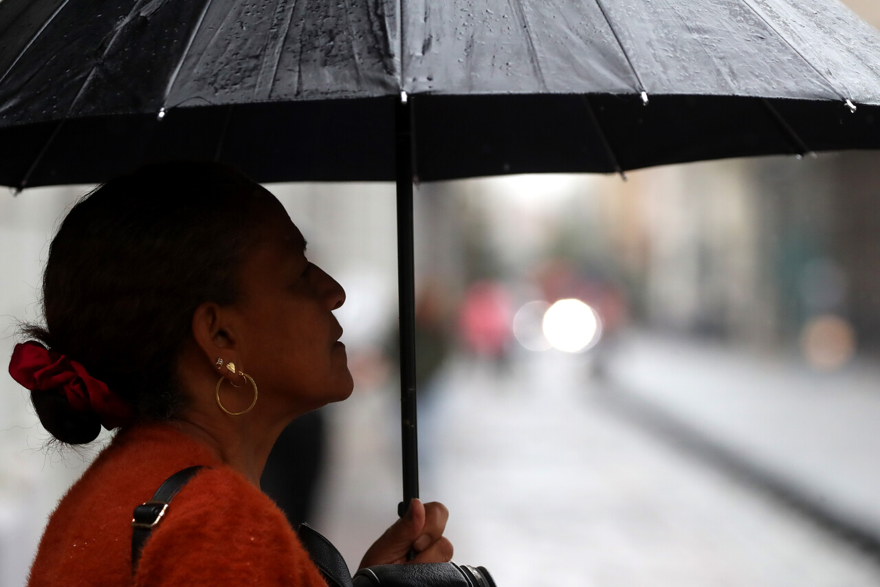 Lluvia. Paraguas. Pronóstico Semana Santa