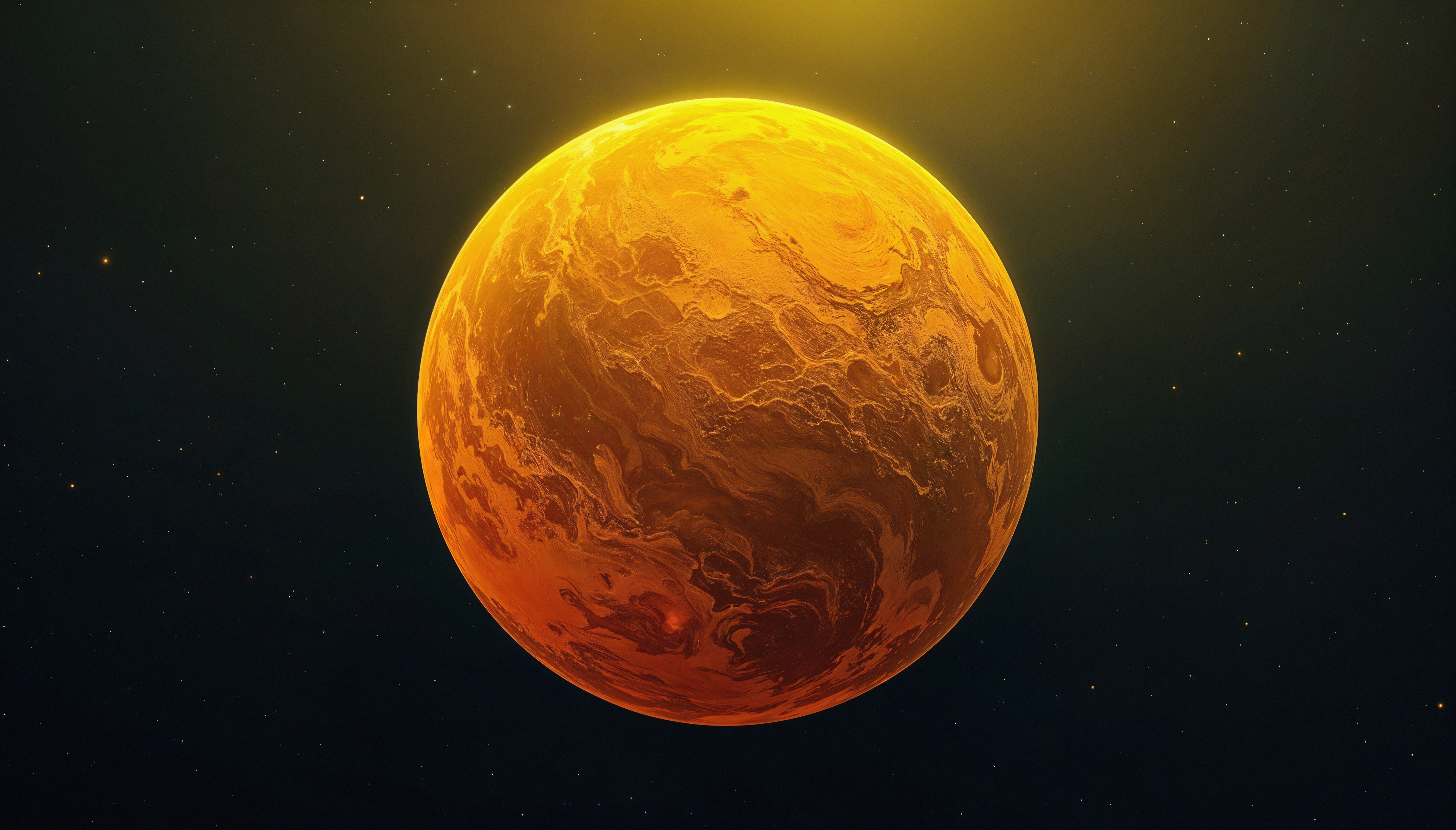 Representation of an exoplanet
