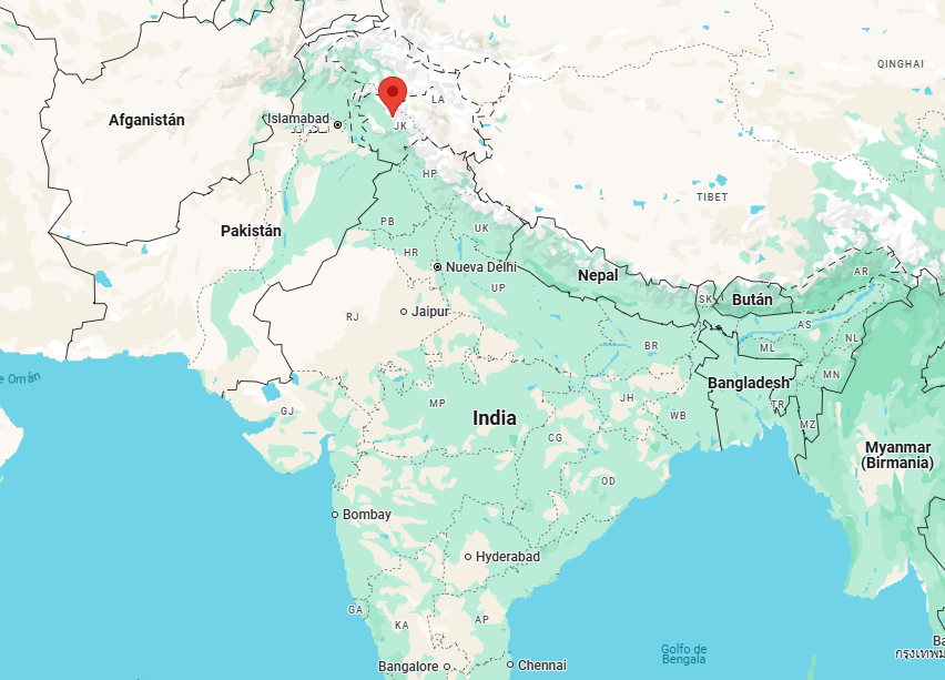 Mapa de India.