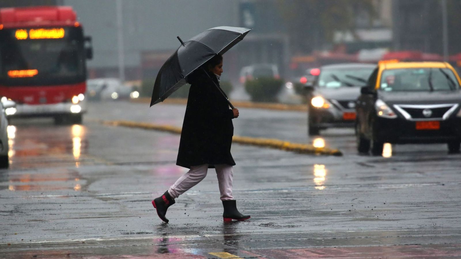 Lluvia en Santiago. Pronóstico Meteorología