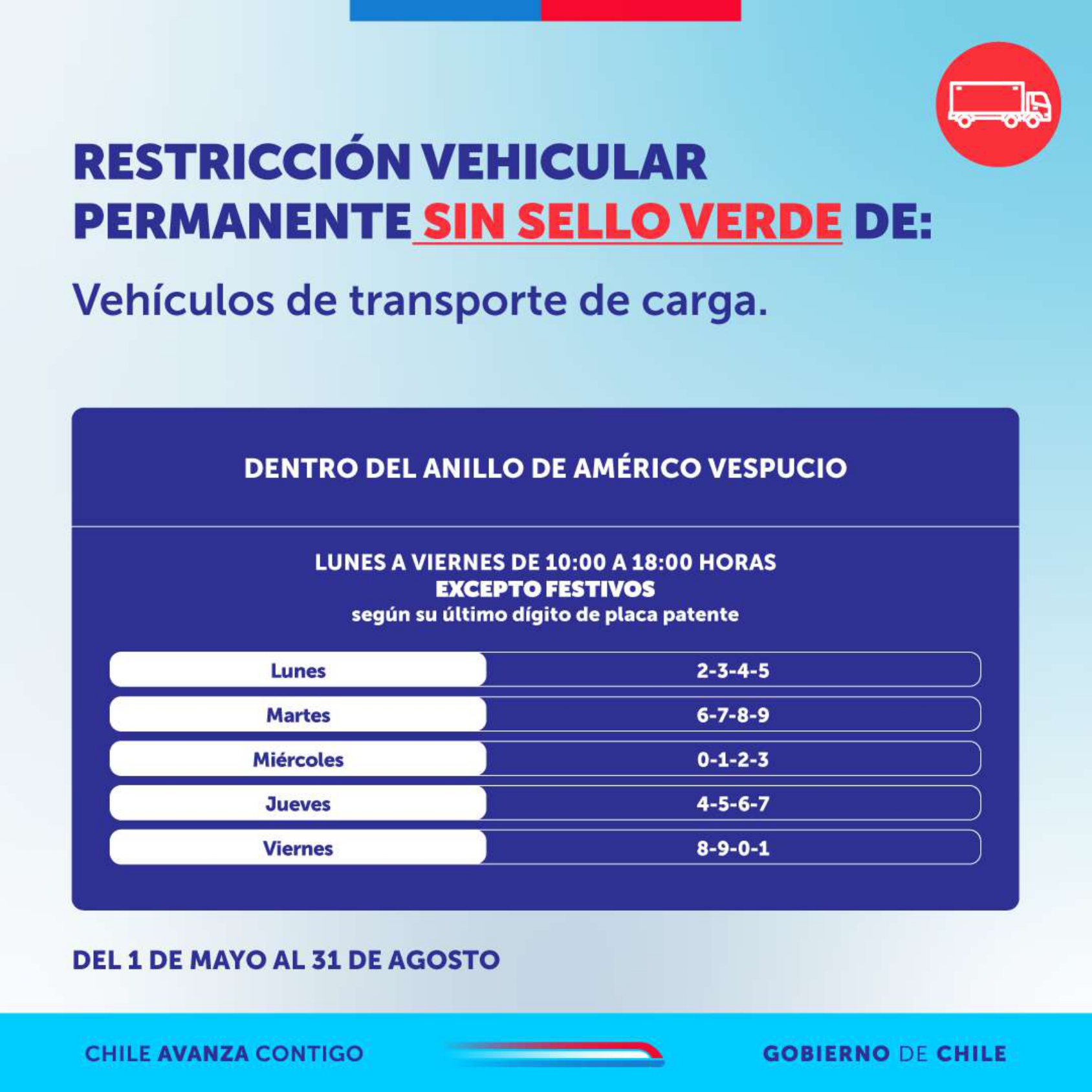 Calendario restricción vehicular sin sello verde vehiculos transporte