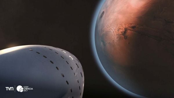 Nave con cultivos llegando a Marte usando sangre menstrual como fertilizante.