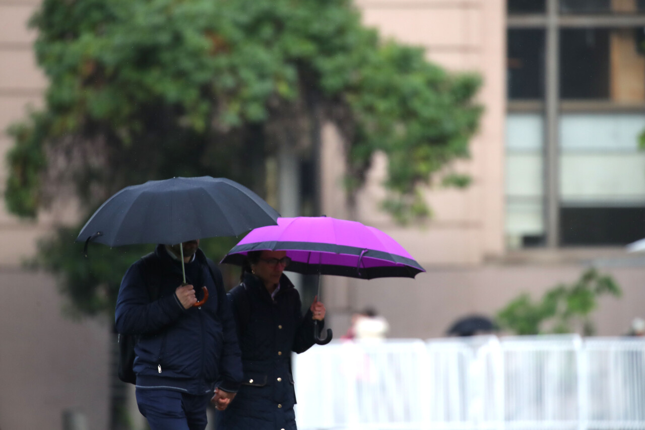 Lluvia en Santiago
