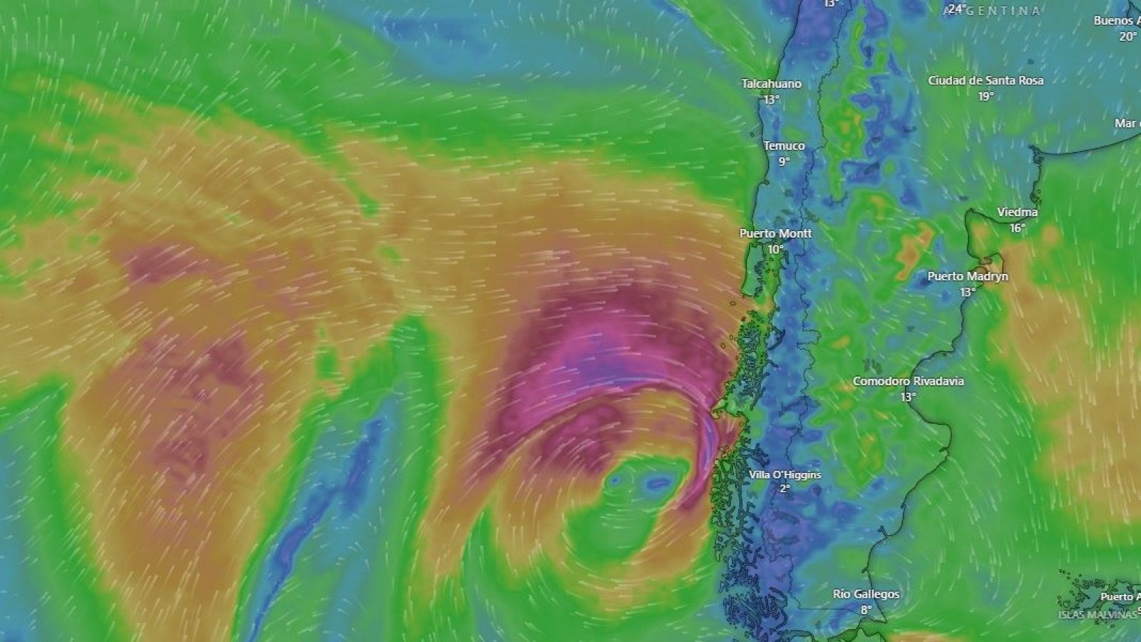 Imagen referencial de Windy