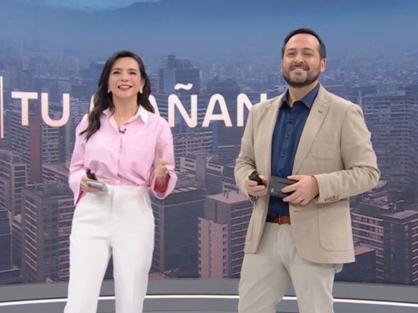 Valentina Reyes y Rafael Venegas en 24 Horas Tu Mañana.