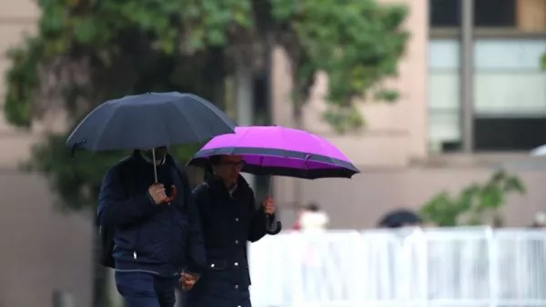 Lluvia en Santiago