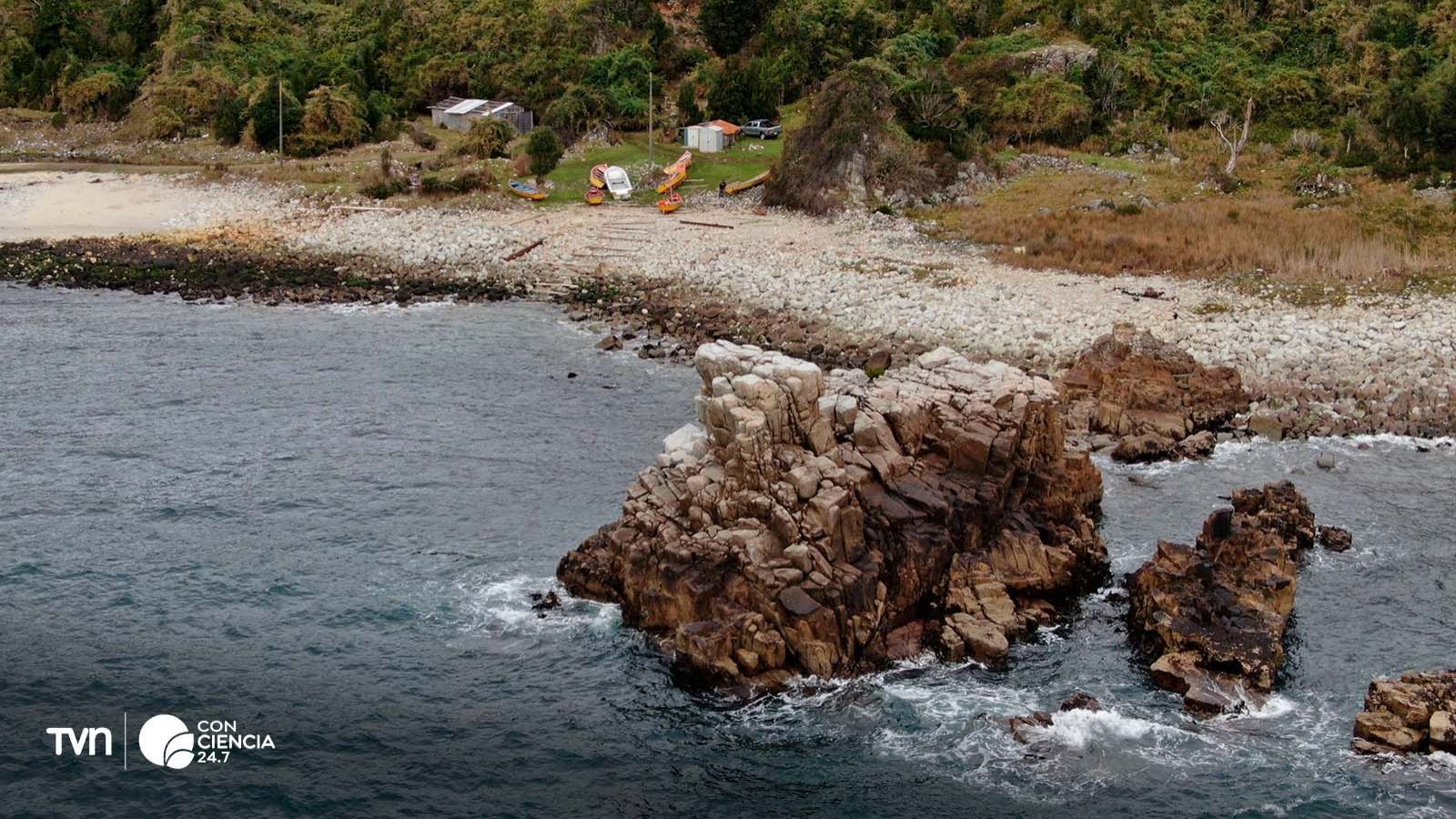 Autoridades y pescadores celebran la firma de la donación para la futura Caleta Huiro en la Reserva Costera Valdiviana.