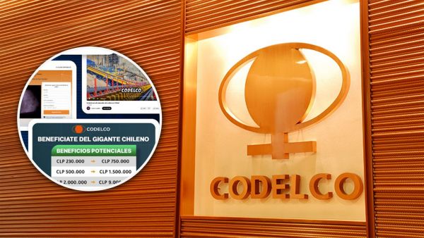 Codelco alerta por estafa