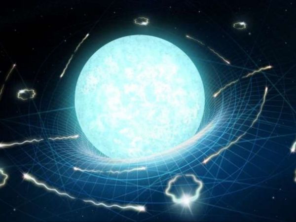 Fin del universo. Impresión artística de una estrella de neutrones que se está 