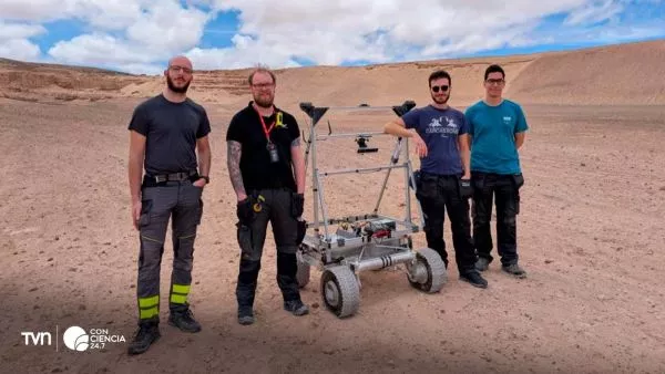 Pruebas del sistema Lupin en Fuerteventura, simulando condiciones lunares para navegación autónoma de róveres.