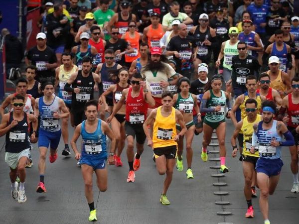 Maratón de Santiago 2025. Tiempo en Santiago
