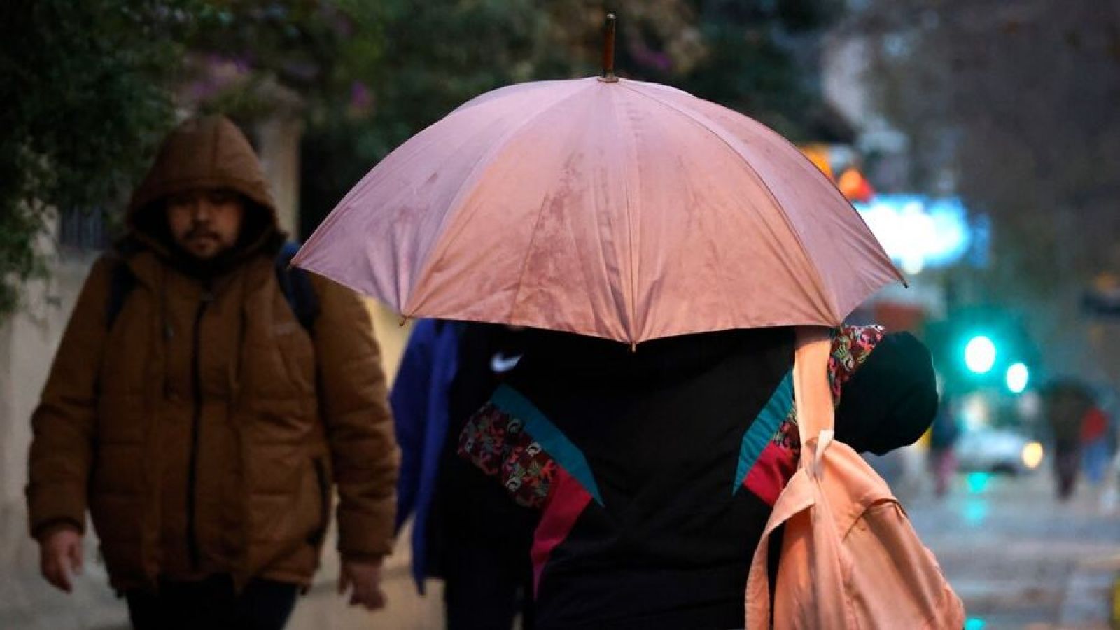Lluvia en Santiago