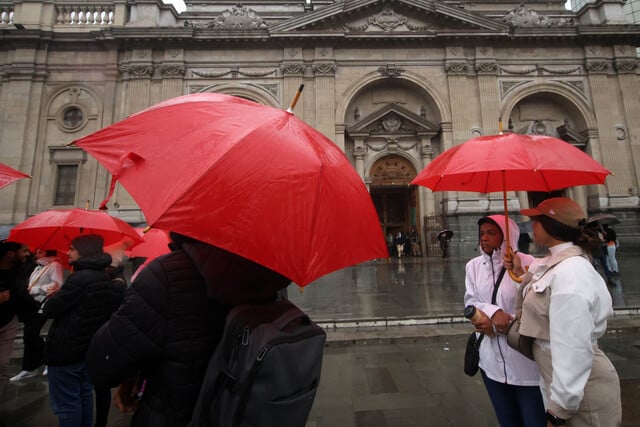 Lluvia en Santiago