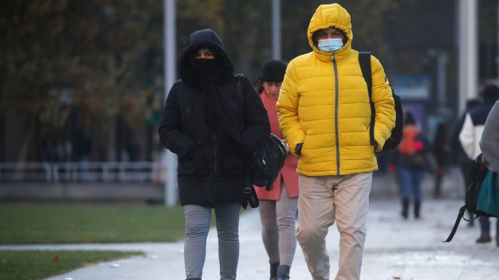 Frío en Santiago. Temperaturas bajo cero