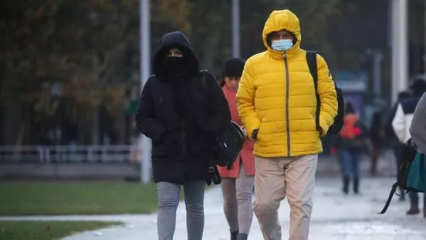 Frío en Santiago. Temperaturas bajo cero