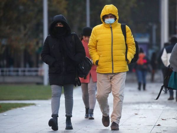 Frío en Santiago. Temperaturas bajo cero