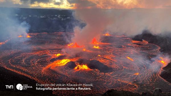 Volcán Kilauea en erupción, Hawái.