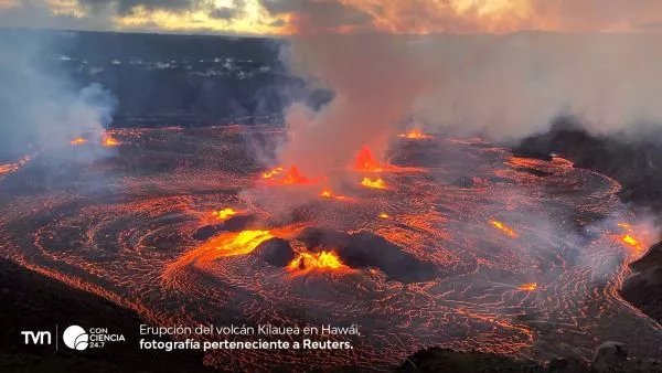 Volcán Kilauea en erupción, Hawái.
