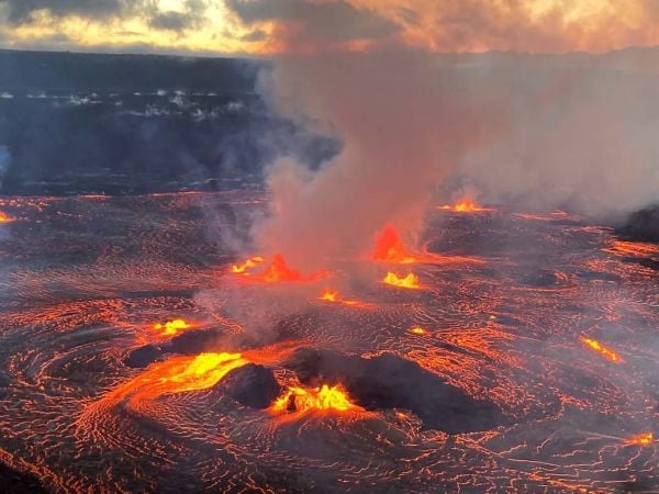 Volcán Kilauea en erupción, Hawái.