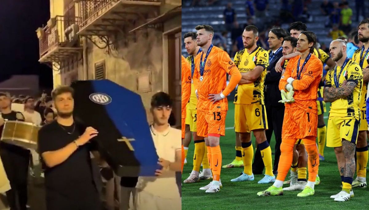  Ins lito Hinchas Del Milan Hicieron Un funeral Para El Inter Tras 