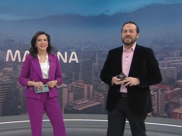 Valentina Reyes y Rafael Venegas en 24 Horas Tu Mañana.