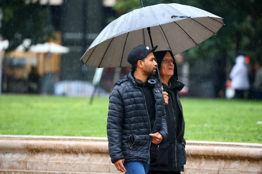 Lluvia en Santiago