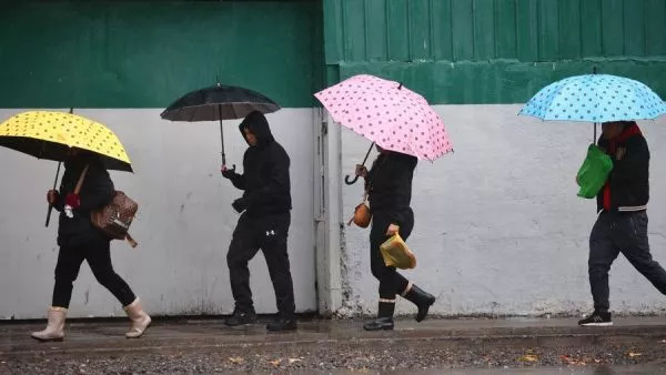 Lluvia en Santiago