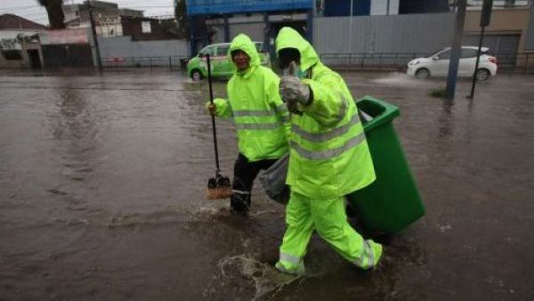 Lluvia en Santiago