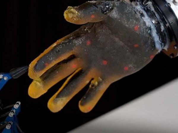 Nueva piel robótica sensible.