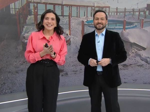 Valentina Reyes y Rafael Venegas en 24 Horas Tu Mañana.