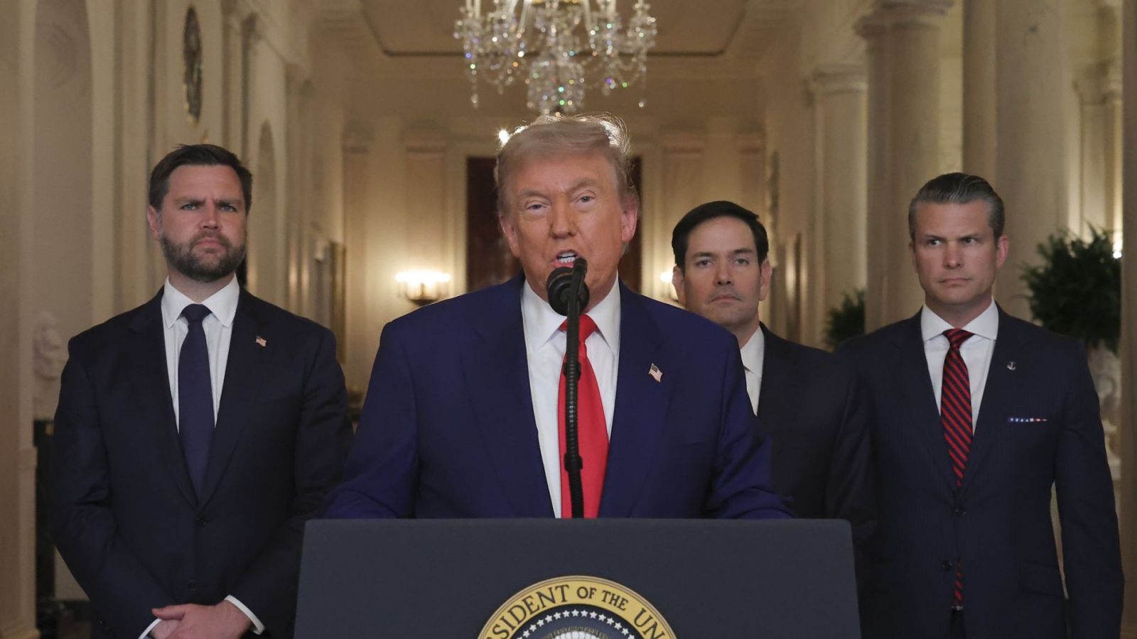 Donald Trump desde la Casa Blanca