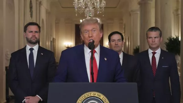 Donald Trump desde la Casa Blanca