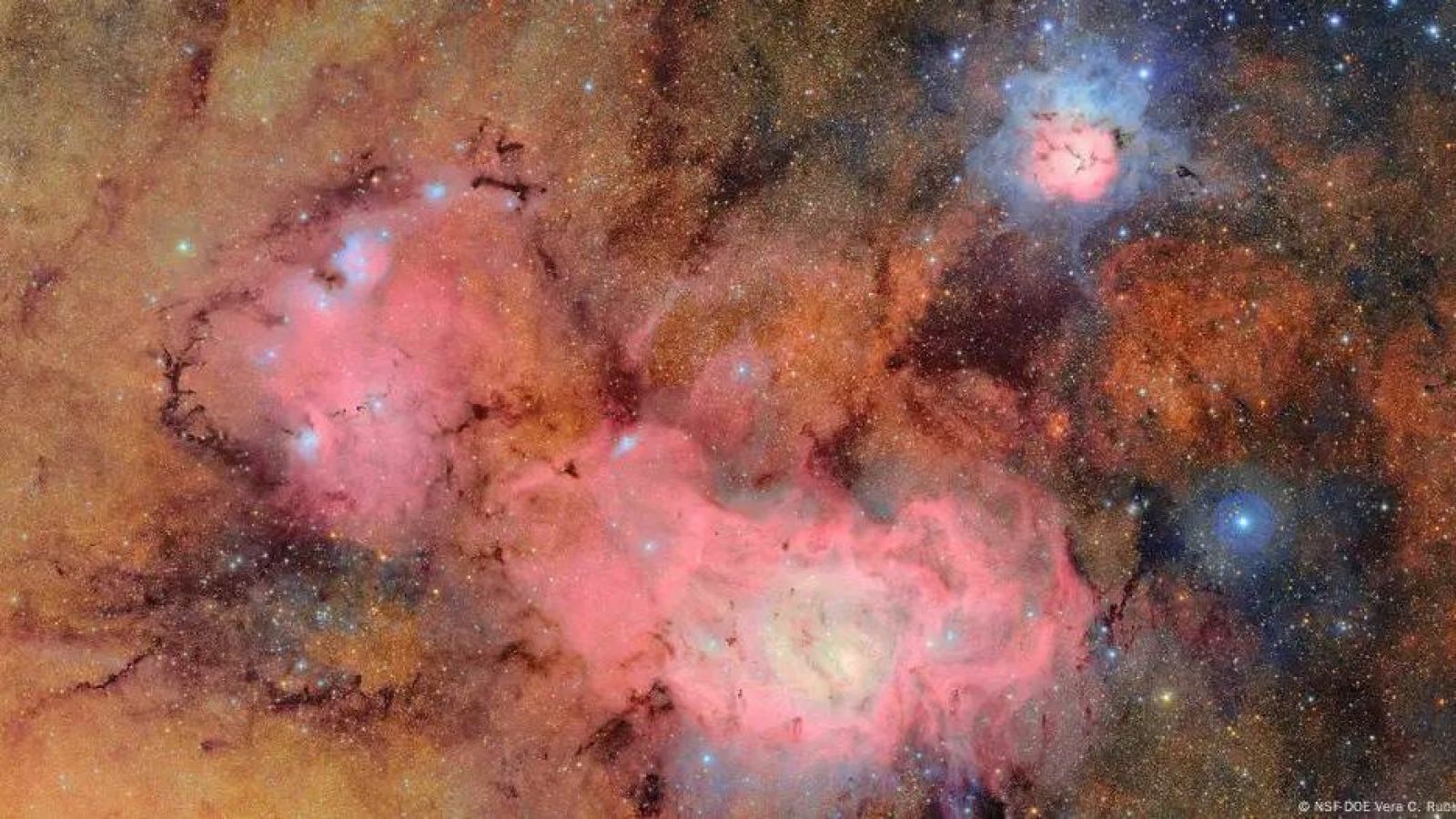 Foto del universo capturado desde el Observatorio Vera Rubin