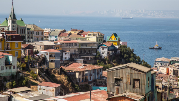 Visión panorámica de Valparaíso