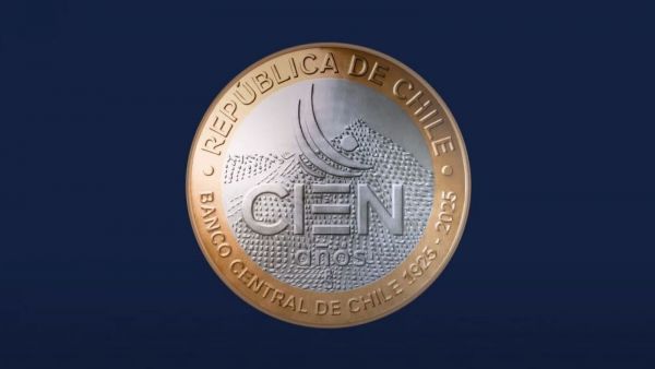 Nueva moneda de 100 pesos