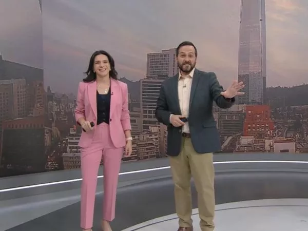 Valentina Reyes y Rafael Venegas en 24 Horas Tu Mañana.