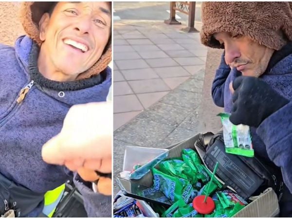 Ignacio Villalon junto a vendedor.