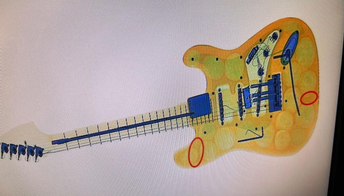 Pesaba casi 5 kilos: Aduanas incauta guitarra llena de cocaína que iba a Australia