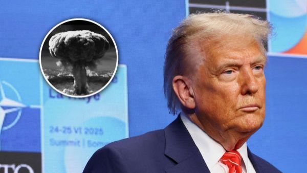 Donald Trump y explosión nuclear en Hiroshima o Nagasaki