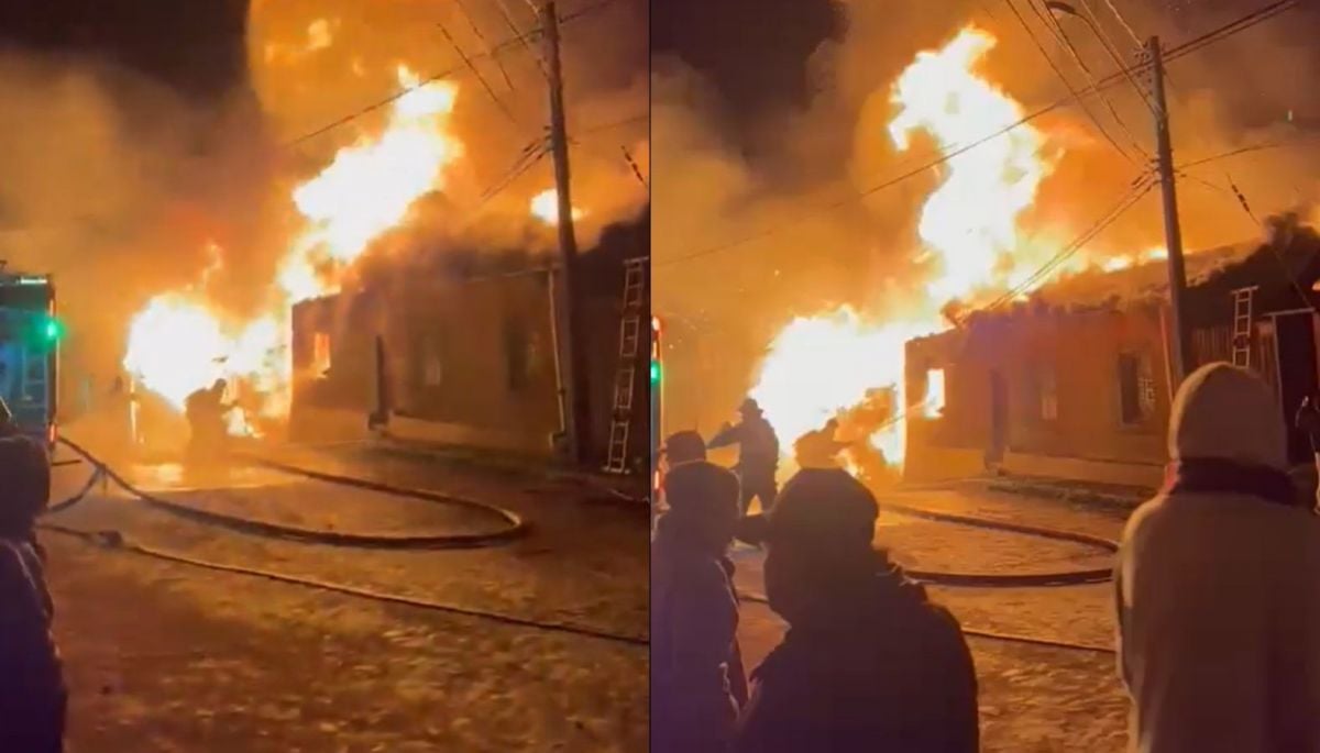 Incendio afecta a viviendas de Cerro Molino de Valparaíso