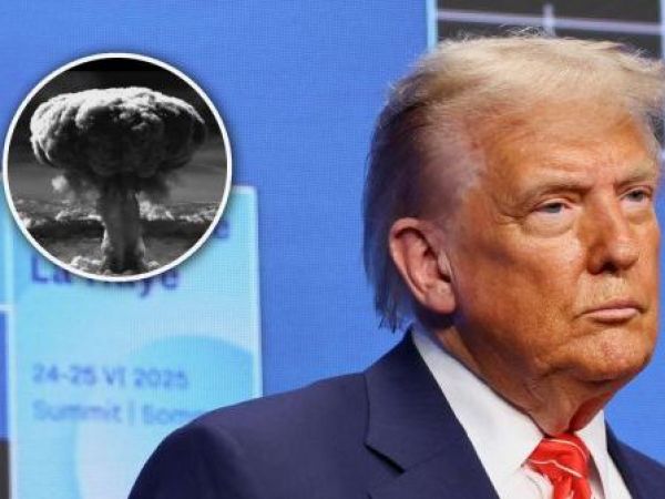 Donald Trump y explosión nuclear en Hiroshima o Nagasaki
