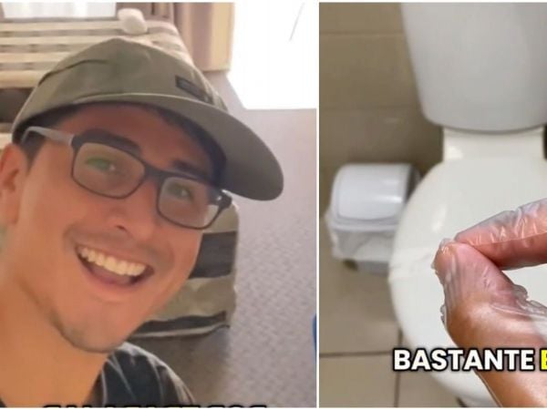 Gonza Iturra limpiando baños en Australia