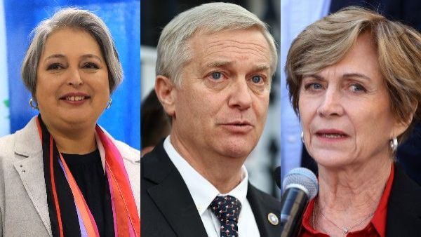 Rostro de Evelyn Matthei, José Antonio Kast y Jeannette Jara