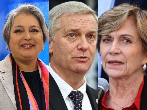 Rostro de Evelyn Matthei, José Antonio Kast y Jeannette Jara